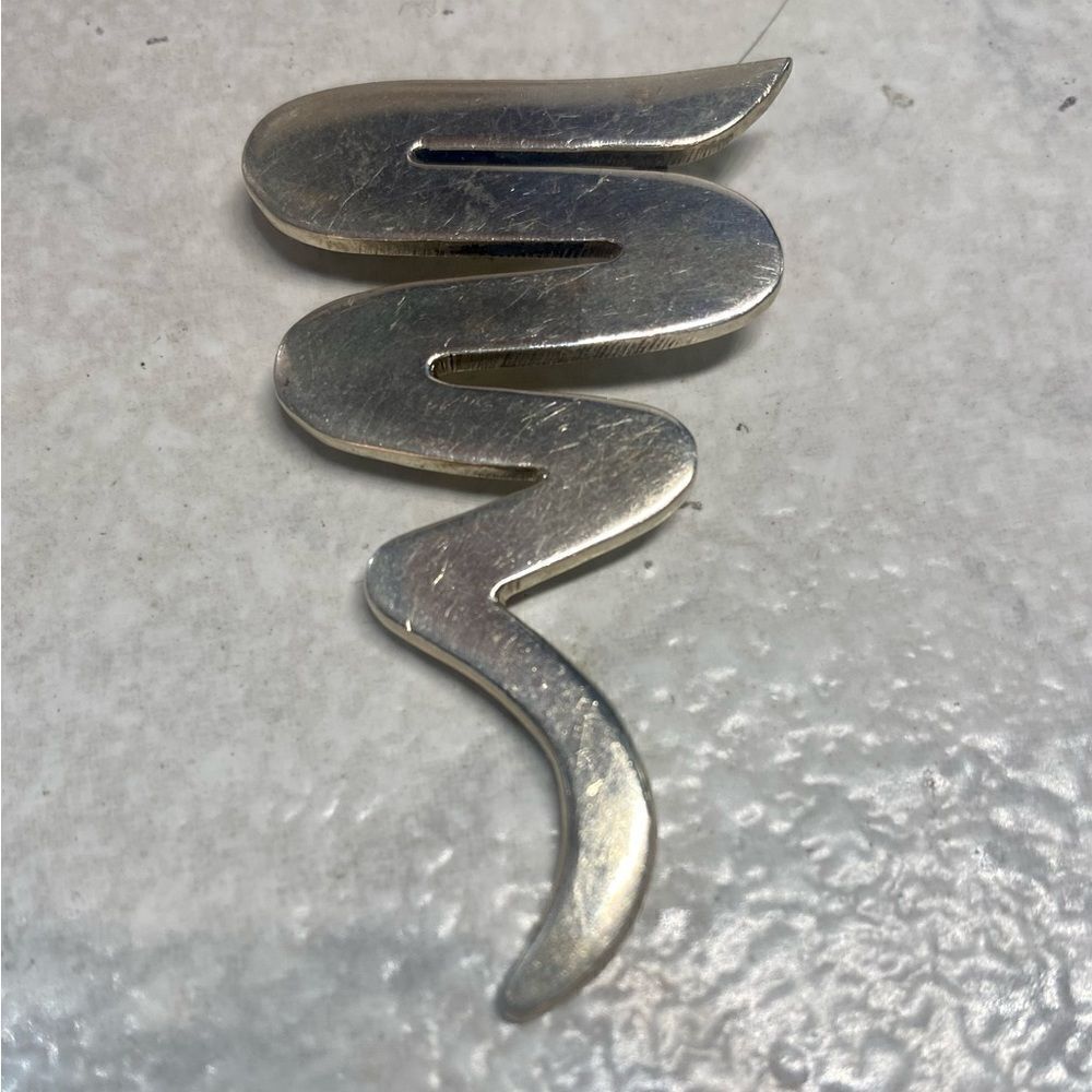 Vintage 950 Sterling Silver Modernist Brooch